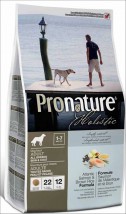 Karma dla psów Pronature Holistic Dog All Breeds Atlantic Salmon&Brown Łosoś i brązowy ryż bez zbóż